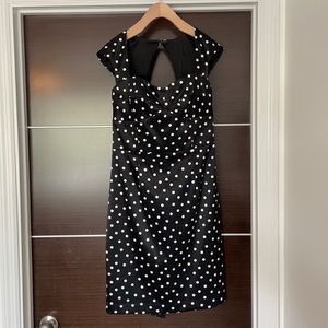 Poke a Dot satin dress